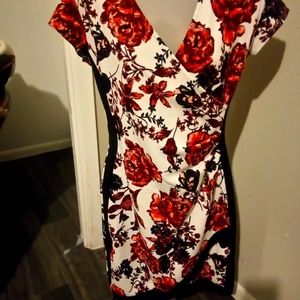 Floral cotton dress by almost fAMOUS Sz M